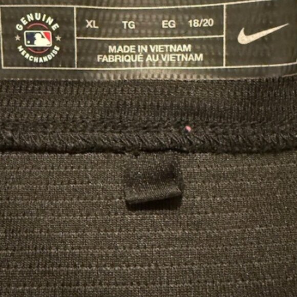 Mets #12 Francisco Lindor Black Nike Jersey Youth XL (18/20) - Picture 4 of 4